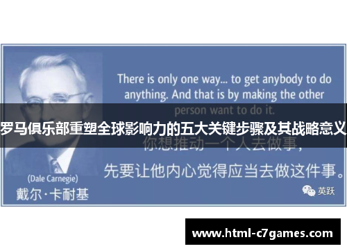 罗马俱乐部重塑全球影响力的五大关键步骤及其战略意义